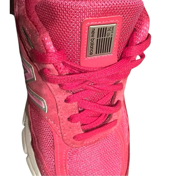 New Balance 990v4 Pink ribbon limeted edition Suede Running Sneakers size 9.5W - Picture 13 of 14